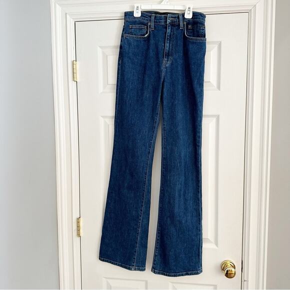 Equipment Duprey Blue Bootleg Jeans denim 70s 80s 90s Y2K Size 27 High Waist - Picture 6 of 16